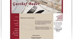 Desktop Screenshot of gasthof-bader.at